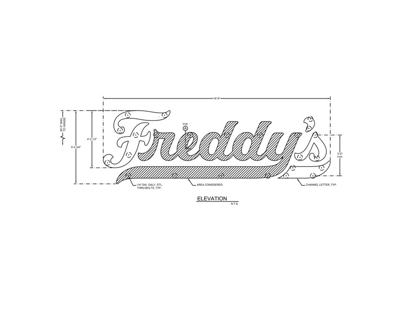 Channel Letters sign drawing